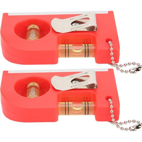 2 mini niveaux à bulle magnétiques pour l'extérieur et la maison, outil de mesure horizontal en plastique