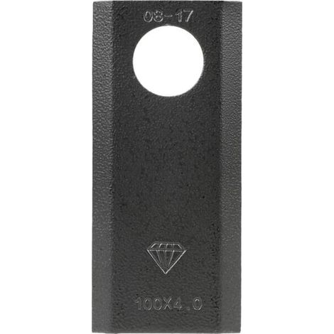 Cuchilla segadora Izd./Dch. 100x40x4 mm bore di谩metro21 mm v谩lida para Massey Ferguson paquete de 25 uds. UNIVERSAL 878104M2KR (1/3)