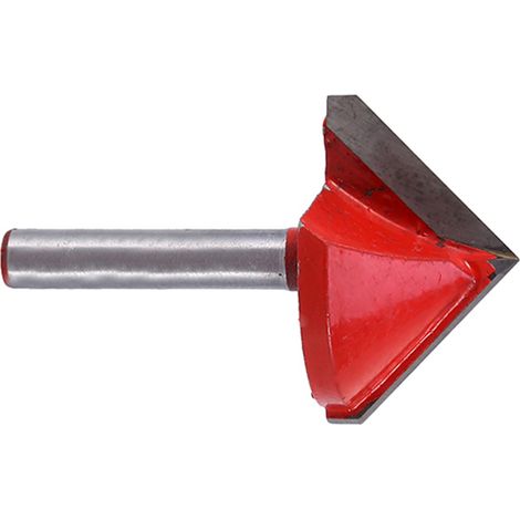 Fraise à rainurer en V pour le travail du bois, queue de 6,35 mm (1/4"), fraise à chanfreiner (1/5)