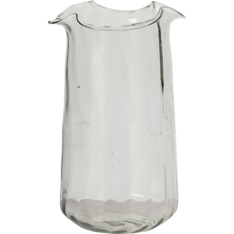 Vase Design en Verre "Halvor" 45cm Transparent (1/2)