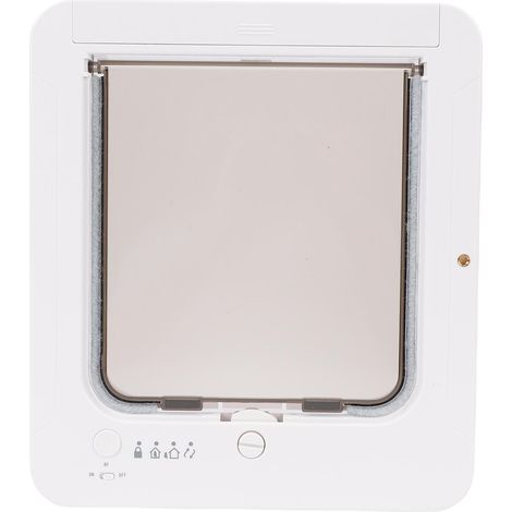 Porte intelligente pour chat, détection automatique, avec collier activé, Installation facile, animal de compagnie pour la maison (1/4)