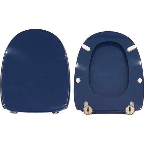 Copriwater Stile Pozzi Ginori legno rivestito in resina poliestere Blu Fondale (1/4)