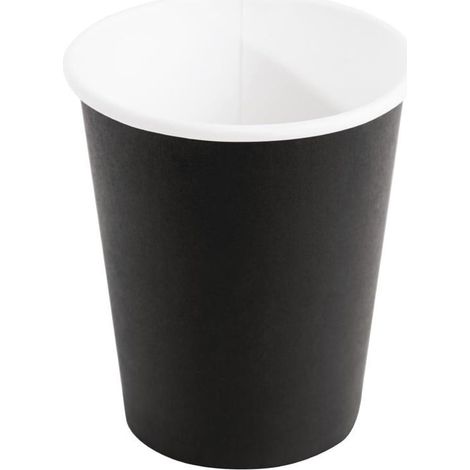 Gobelets boissons chaudes noirs 230 ml - Fiesta Lot de 1000 (1/5)
