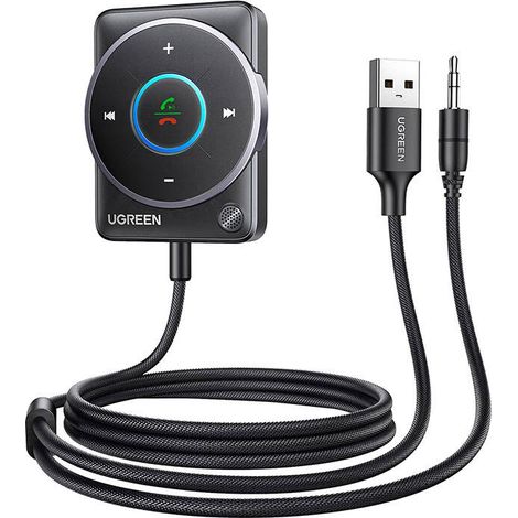 Adaptateur Bluetooth 5.4 Ugreen CM723, USB + mini-jack 3,5 mm, microphone intégré (noir)