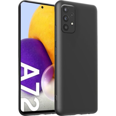 Funda para Samsung Galaxy A72 / A72 5G, silicona ligera, negra (1/4)