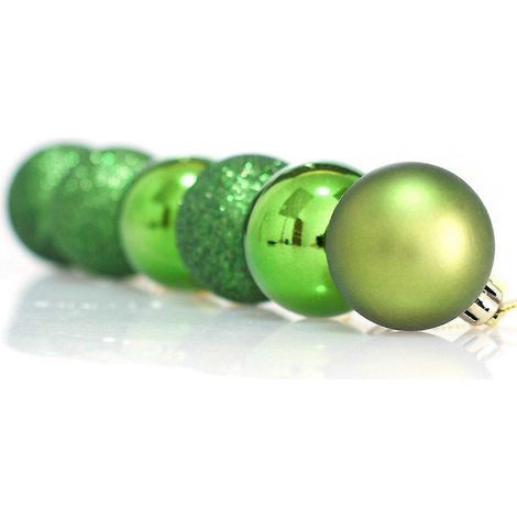 24 piezas de adornos navideños pequeños de 1,18 pulgadas, decoraciones navideñas, bolas para árbol de Navidad, adornos de árbol multicolores en tonos pastel, colgantes para fiestas navideñas y bodas. (1/5)