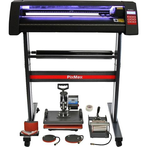 Vinyl Cutter LED, 5 in 1 Heat Press & Signcut Pro