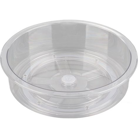 Organisateur D'armoire Rotatif, Support De Rangement Rotatif à 360 ° en Pet Transparent pour Condiments, Café Et Cosmétiques (1/5)