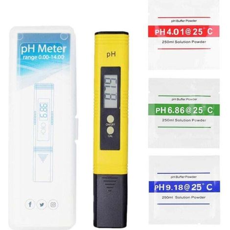 Bardusch-Stylo numérique PH Mètre, PH Testeur de qualité de l'eau Digital LCD Portable PH Mètre Numérique Plage de Mesure pour 0-14 PH 0,01 Ph, compteur pH Testeur Aquarium Fonction D'étalonnage Autom (1/4)