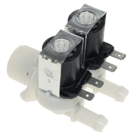 ELECTROVANNE 2 VOIES 180° POUR LAVE LINGE LADEN - 481202308055 (1/2)