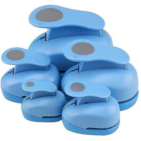 Perforatrice ronde, lot de 5, pour loisirs créatifs, 5 tailles différentes, aléatoires (1/4)