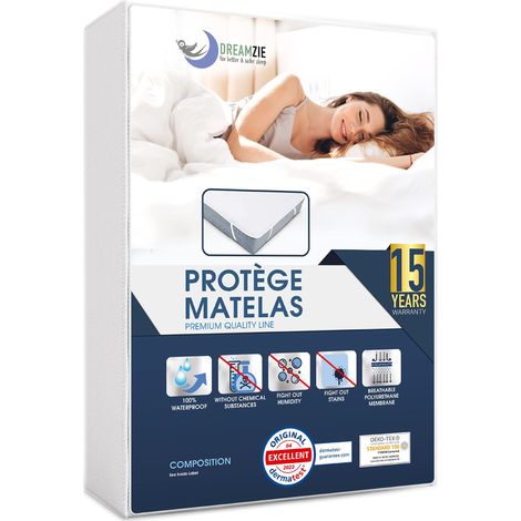 Protege Matelas 160x200 - Alèse Imperméable - Coton (1/5)