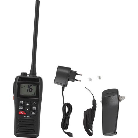 Talkie-walkie portable 2 voies IP67 étanche flottant marine FM émetteur-récepteur AC100-240V prise UE (1/5)