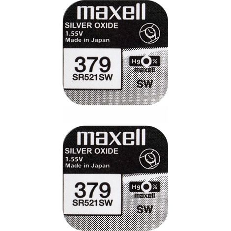 .2 pile Maxell 379 SR521SW.