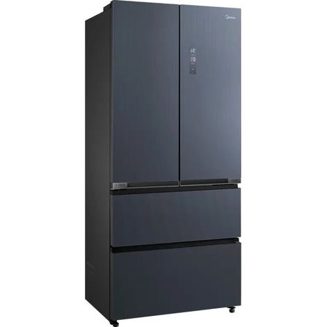 Midea MDRF705BIE70. Posizionamento dell'apparecchio: Libera installazione, Design del prodotto: Porta francese, Colore del prodotto: Grigio. Capacità netta totale: 515 L, Classe climatica: SN-T, Cl... (1/4)