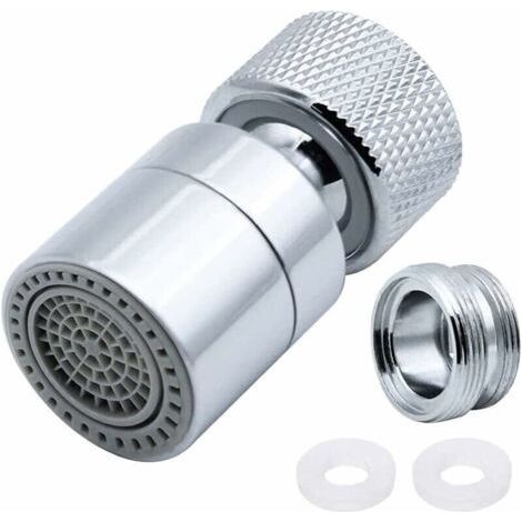 Brass mixer aerator, 360° rotatable, 2 adjustable modes Bubbler kitchen mixer filter with spout adapter - for mixers with M22 male or M24 female spouts (1/5)