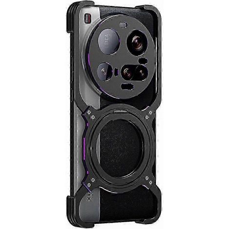 Coque Aimantée en Métal avec Béquille pour iPhone 15 Ultra, Protection Robustesse et Support Pratique, Housse Antichoc (1/5)