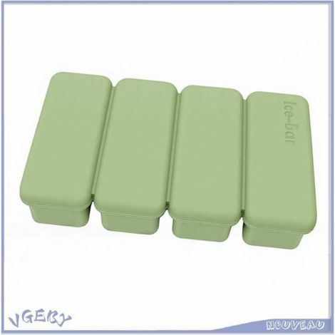 Bac À Glaçons - Silicone Alimentaire - 16,9 X 10 X 3,6 Cm - Pour Bouteilles D’eau Et Cocktails - 1 Pièce (1/5)