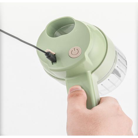 Coupe-légumes Gatling électrique sans fil, purée d'ail, robot culinaire pour bébé, coupe-ail et oignons verts, matériel portatif (1/5)