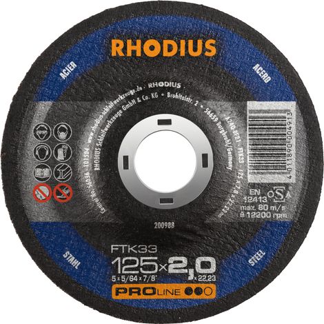 RHODIUS FTK33, 25 Stück, 115 x 3,0 mm, Trennscheibe (1/3)