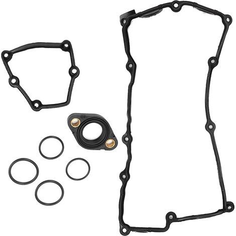 Engine Valve Cover Gasket Kit For BMW 1 3 Series E46 E81 E87 E90 E91 E60 N42 N46 E83 E85 11120028033 (Black) (1/5)