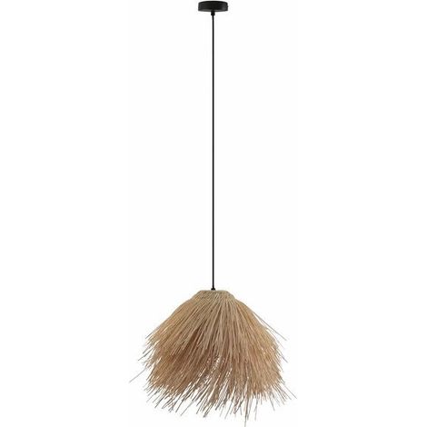 Suspension bohème rotin brun Brezze E27 40W Reality (1/3)