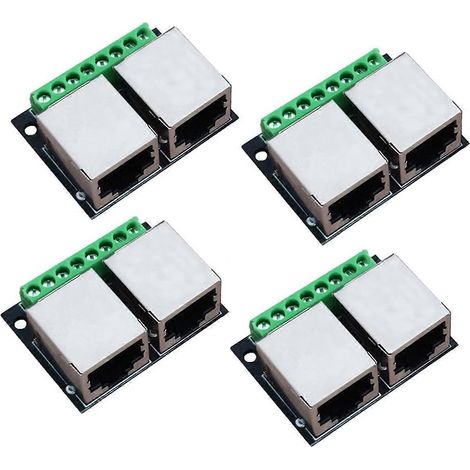 Carte de dérivation 4PCS RJ45 Ethernet double femelle -- (1/5)