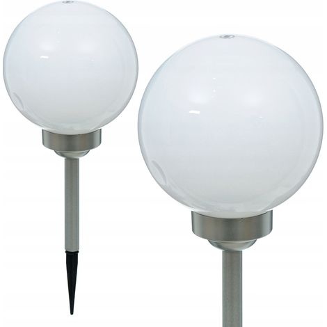 Lampada solare a sfera da giardino da 20 cm con 4 LED e sensore, per esterni, adatta per veicoli, IP44 (1/5)