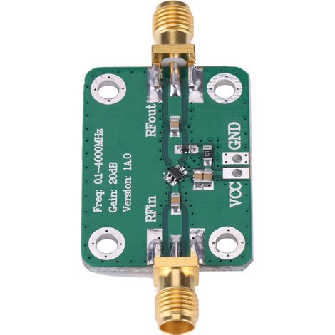 Breitbandiges Mikrowellen-HF-Verstärkermodul (0,1–4000 MHz), Verstärkung 20 dB (1/5)