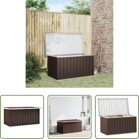 Terrassenbox - Garten-Aufbewahrungsbox Braun 129 x 67 x 65 cm (1/5)