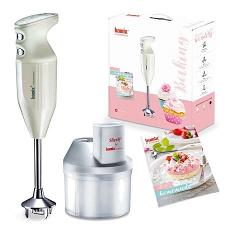 Mixeur plongeant multifonctions 200w crème coffret pâtisserie - mx105903 - bamix