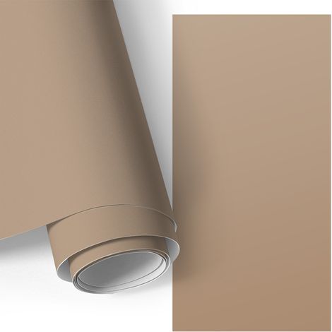 Klebefolie für Möbel - Möbelfolie - Selbstklebefolie - für Couchtisch - Türen - Wohnzimmer - Schlafzimmer Warmes Hellbraun 65x130 cm