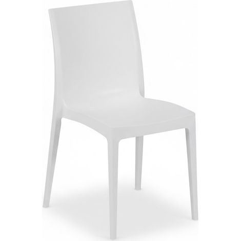 Sedia Impilabile Madam Colore Bianco Pro Garden (1/2)