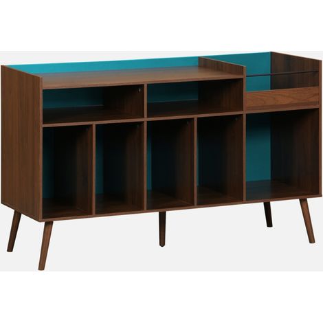 Mobili vintage per vinili effetto legno bicolore XL