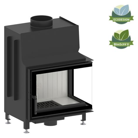 Kaminofen Hitze STMA 54×39.R 7,5 kW Kaminofeneinsatz Rechts Kaminofen Holzofen (1/5)