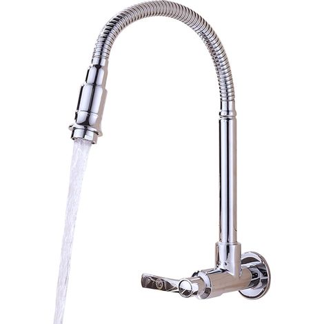 Évier de Cuisine Robinet 1 Manche Robinet d'eau Froide Plaque 1poste (1/5)