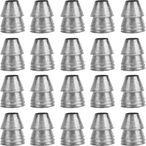 20 Pièces Coins à Poignée Ronde, Ensemble de Coins de Séparation de Poignée de Marteau en Acier Adaptés aux Accessoires de Marteau à Griffes de Hache (Diamètre 10mm / 0.39in) (1/5)