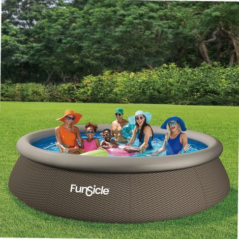 Funsicle – Piscine enfant autostable Ø3,66m – Hauteur 76cm – Volume 5455L – Installation rapide en 15-45min – Liner durable Toughmesh™