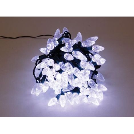 Guirlande Lumineuse - 120 Led Blanc Froid - 12 M - Fil Vert - 24 V - IP44 - Intérieur Et Extérieur (1/2)