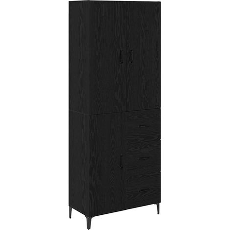 Maison Exclusive - Alacena Roble Negro 69,5 x 34 x 180 cm Madera