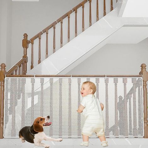 Balustrade Escalier Filet,Bébé Filet de Sécurité,2m X 79cm Filet de Protection d'escaliers de Balconfilet de Protection Enfant,pour Les bébés,Animaux domestiques,Jouets (1/5)