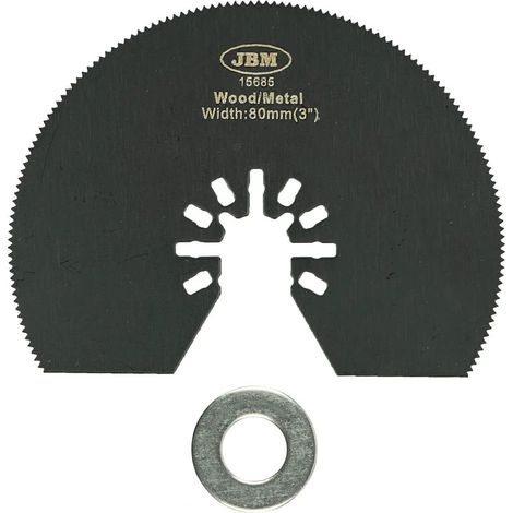 Sega semicircolare JBM 60041 bimetallo 80 mm