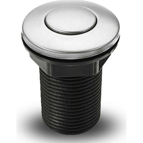 Liquidation totale Interrupteur pneumatique à bouton-poussoir pour baignoire, spa, déchets, déchets, noir, 34 mm,SEMAket,noir