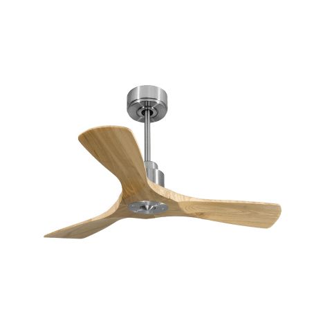 Tenerife Ring - Super destratificateur et ventilateur DC 106 cm chrome pales bois clair idéal 10 à 20 m² (1/5)
