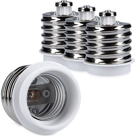 4x adaptateur de douille - Convertisseur de douilles E40 vers E27 - Adaptateur de support de lampe culot E27 pour ampoule LED halogène (1/5)
