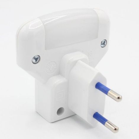 - Lot de 2 veilleuses LED douces - Veilleuses nocturnes sur prise secteur - Lumière bleue, légères, compactes (1/4)