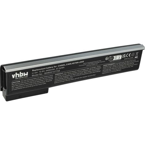 vhbw Akku Ersatz für HP 718677-222, 718677-241, 718677-141, 718677-221, 718677-122, 718676-421, 718677-121 für Notebook (4400 mAh, 10,8 V, Li-Ion) (1/5)