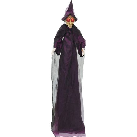 Bruja parlante colgante de Halloween Morado 216 x 125 cm vidaXL (1/5)