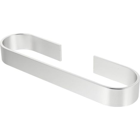Porte-serviettes Space en aluminium, adapté à la salle de bain et à la cuisine, gain de place, 25 cm (argent) (1/5)