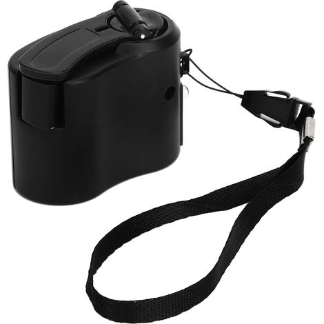 Ortviai Chargeur Manuel USB à Manivelle pour Téléphone Portable – Noir, 5 V, 600 mA, Idéal pour Randonnée et Urgence (1/4)